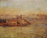 Antibes Canvas Paintings - Antibes and the Maritime Alps